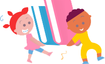 children carriyg books
